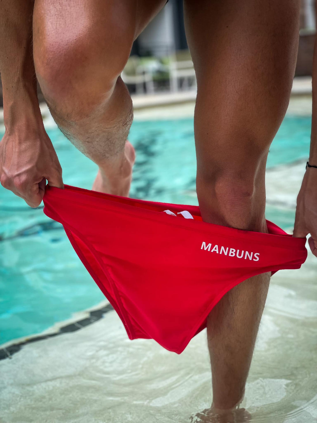 🔥 Red Alert: Why the MANBUNS Classic Red Swim Brief is Making Waves This Summer 🔥