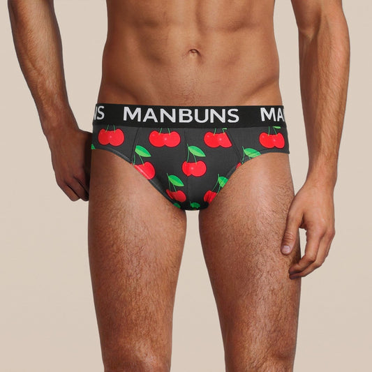 Men's Cherry Brief Underwear - MANBUNS Underwear & Socks Free Shipping