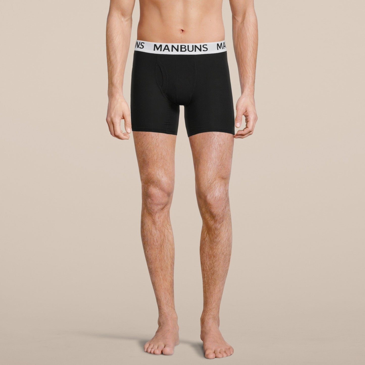 Men's Classic Black Boxer Brief Underwear - MANBUNS Underwear & Socks Free Shipping