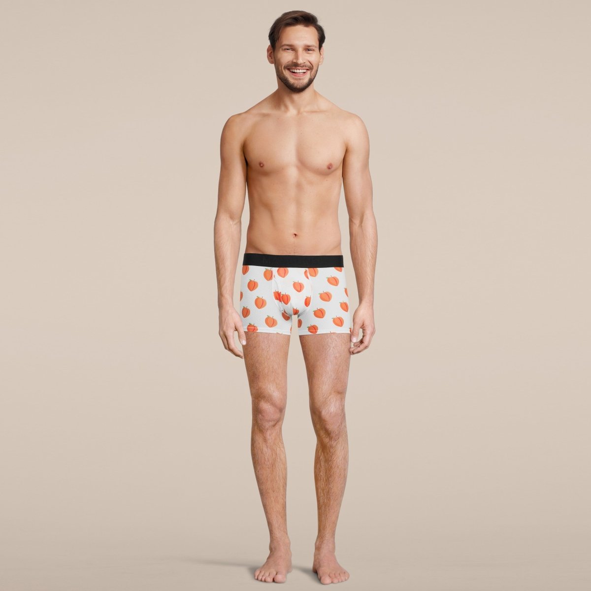 Men's Peach Boxer Trunk Underwear with Pouch - MANBUNS Underwear & Socks Free Shipping