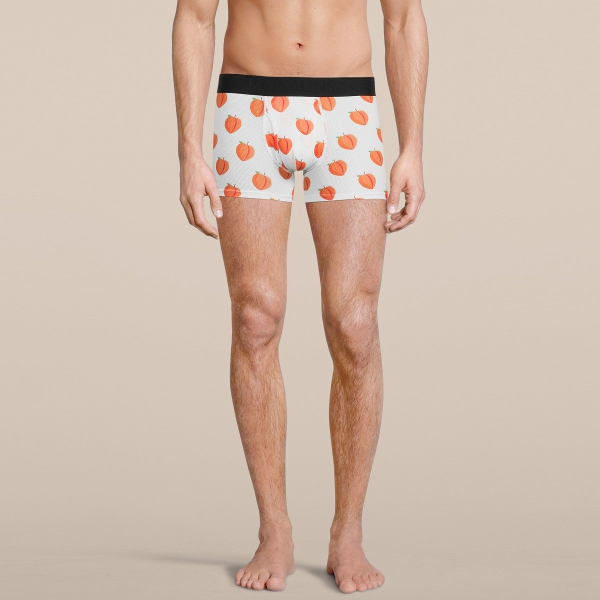 Men's Peach Boxer Trunk Underwear with Pouch - MANBUNS Underwear & Socks Free Shipping