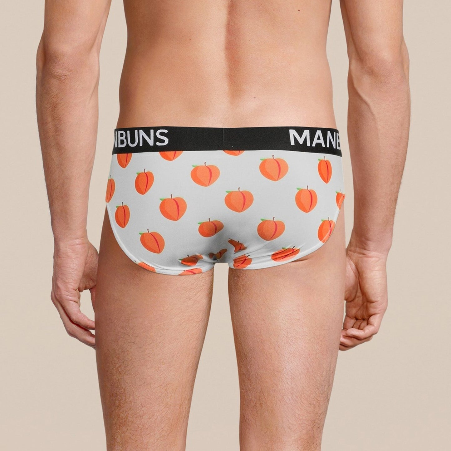 Men's Peach Brief Underwear - MANBUNS Underwear & Socks Free Shipping