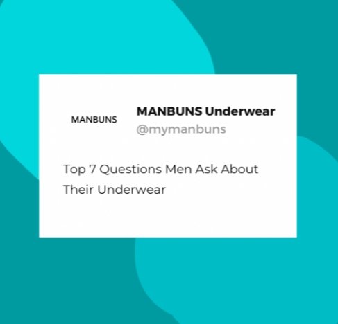 Men's Underwear Blog – MANBUNS