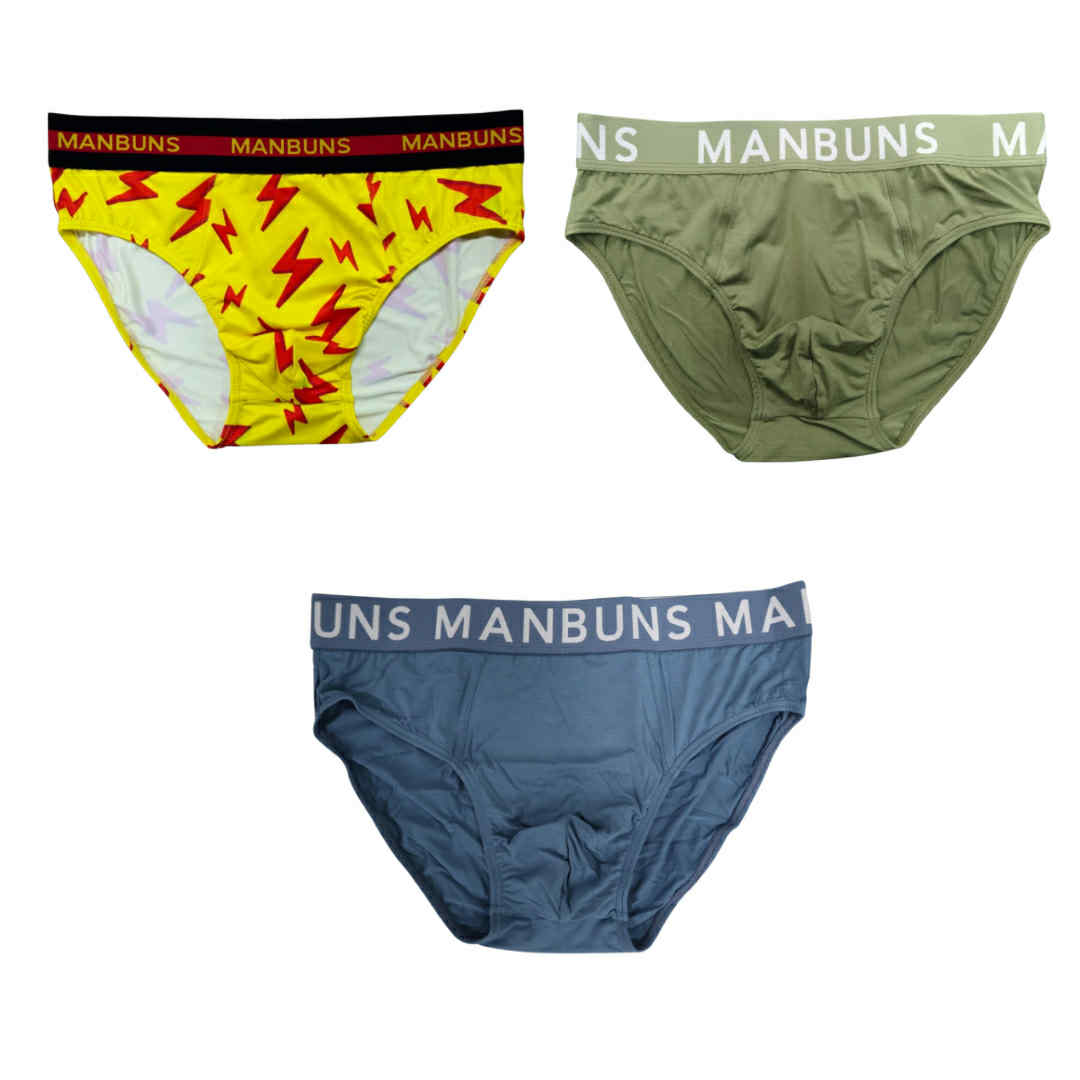Men's Brief Underwear with Pouch | 3 Pack