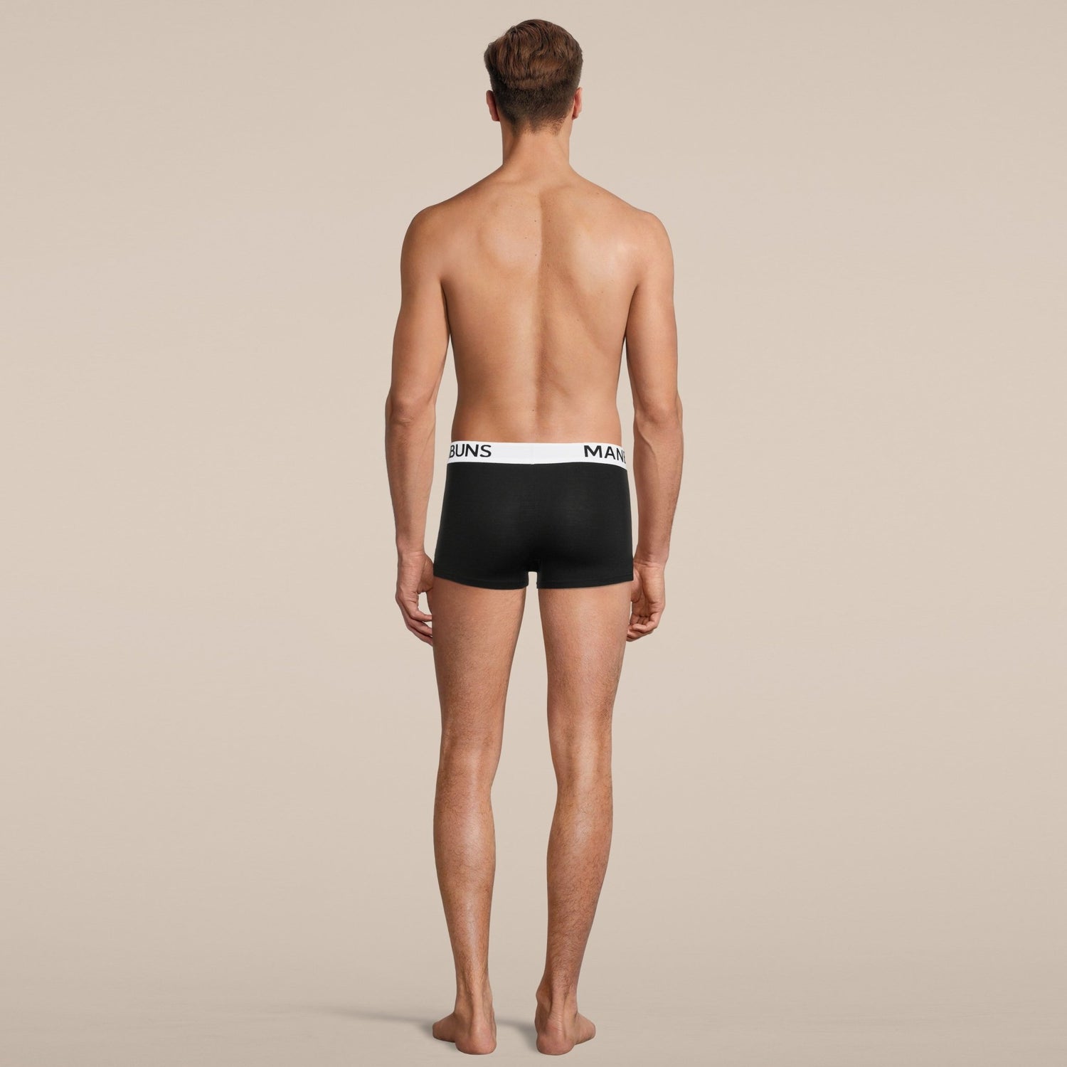 Men's Classic Black Boxer Trunk Underwear - MANBUNS Underwear & Socks Free Shipping