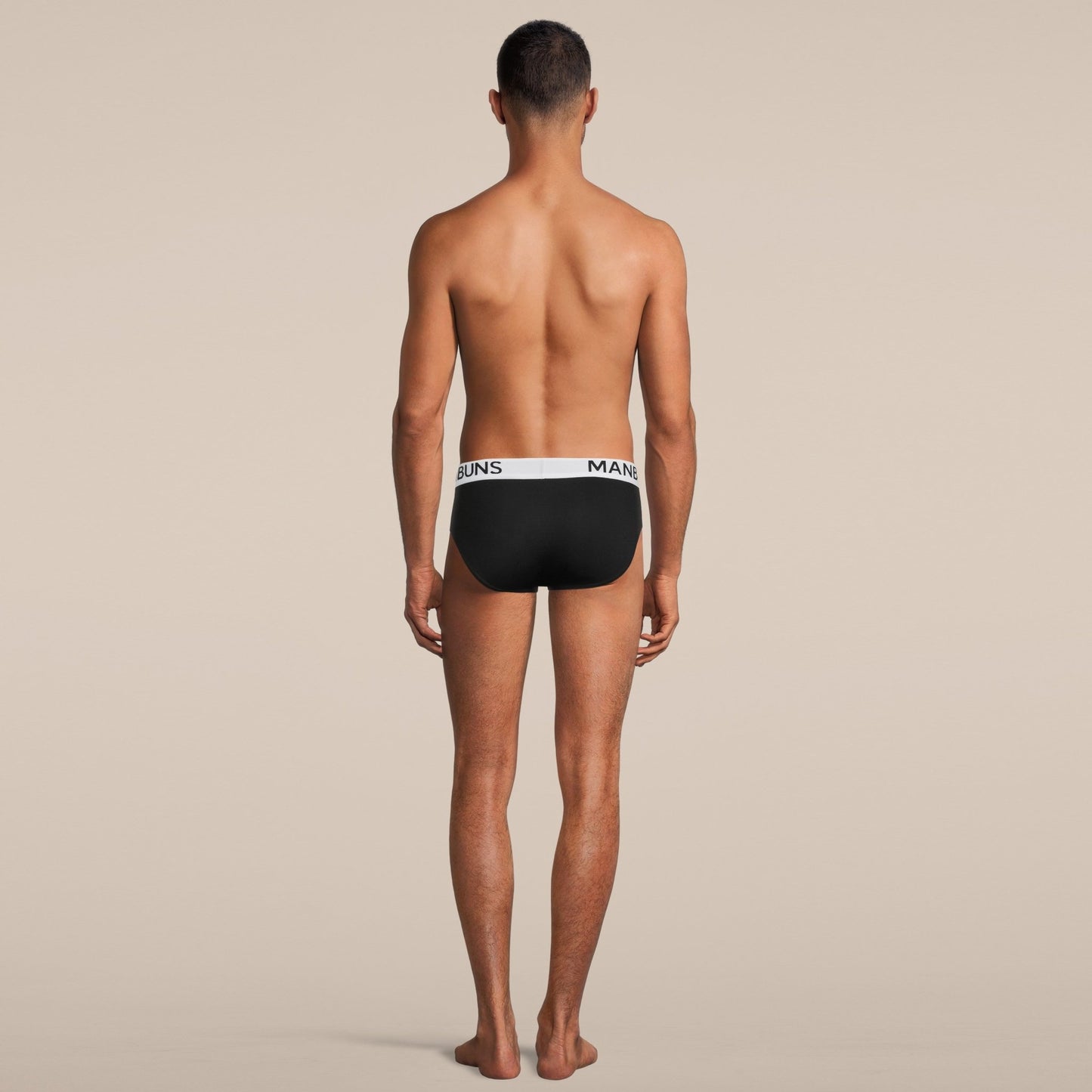Men's Classic Black Brief Underwear - MANBUNS Underwear & Socks Free Shipping