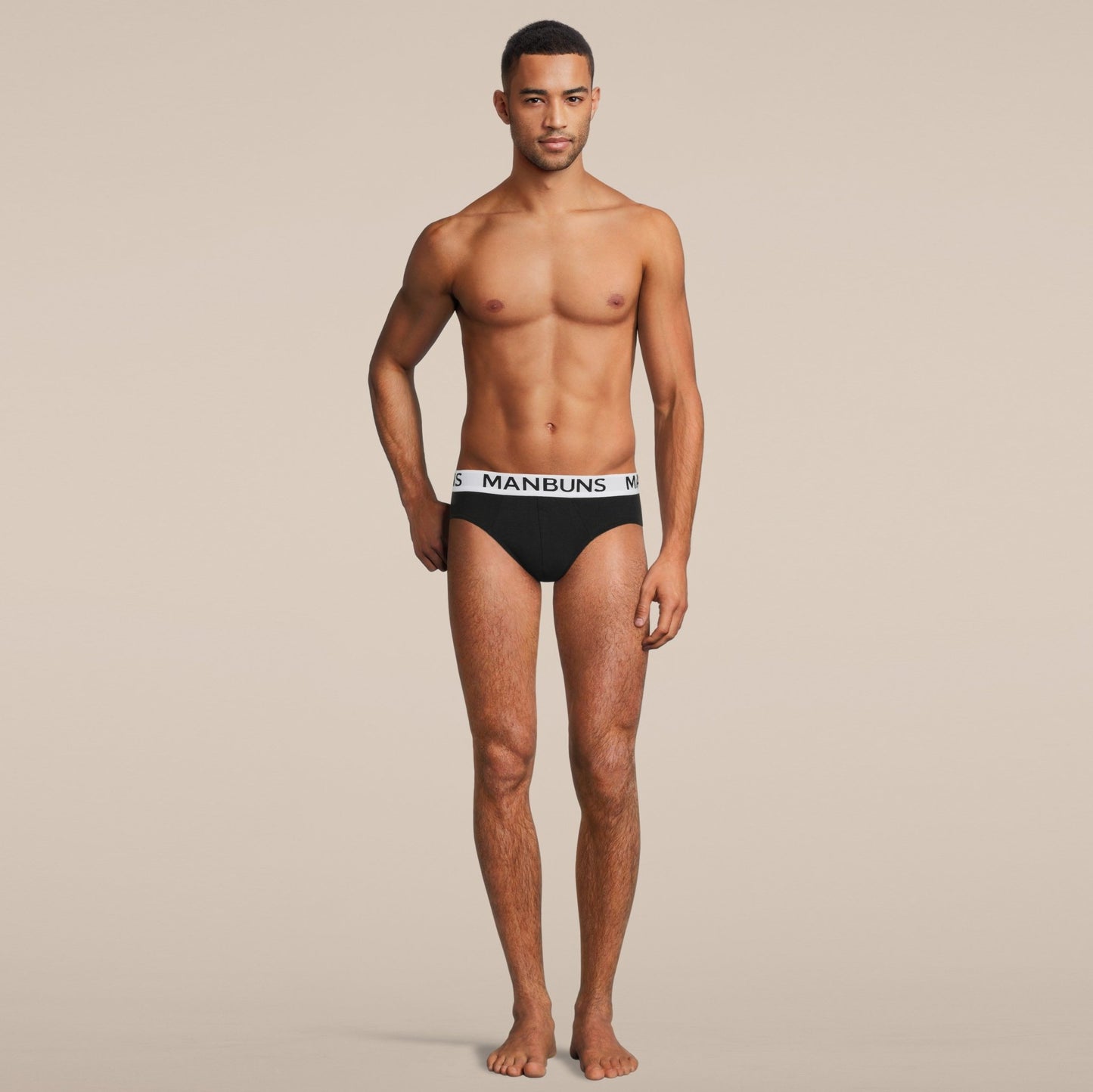Men's Classic Black Brief Underwear - MANBUNS Underwear & Socks Free Shipping
