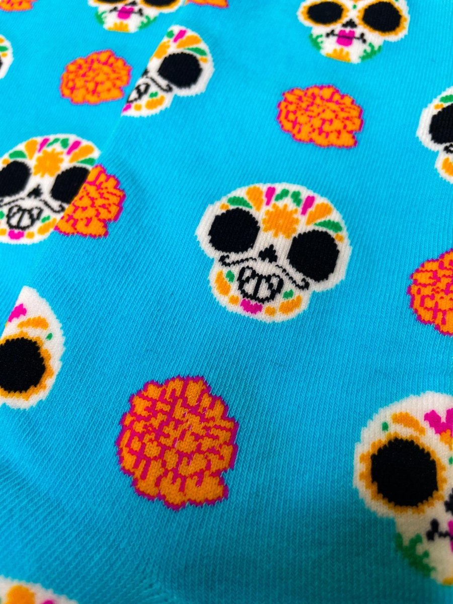 Día de Los Muertos (Day of the Dead) Novelty Unisex Crew Socks - MANBUNS Underwear & Socks Free Shipping