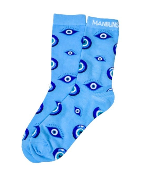 Evil Eye Unisex Crew Socks - MANBUNS Underwear & Socks Free Shipping