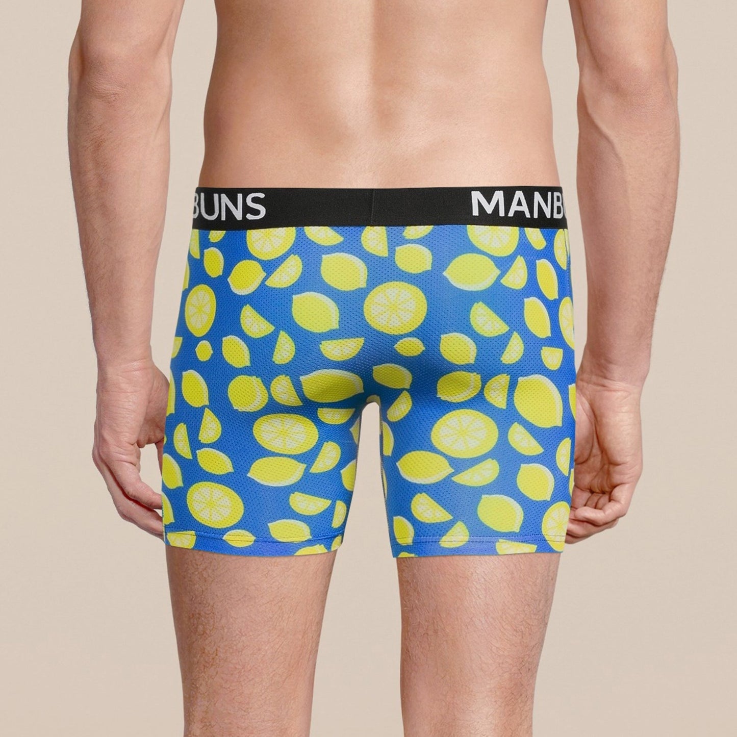 Men's Lemon Boxer Brief Underwear - MANBUNS Underwear & Socks Free Shipping