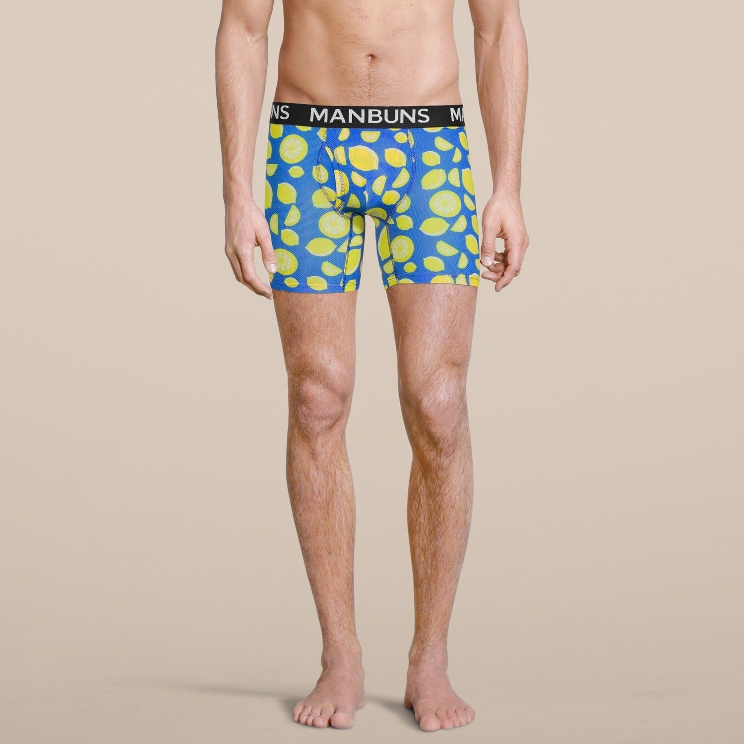 Men's Fun Novelty Lemon Print Boxer Briefs Underwear – MANBUNS