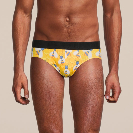Men's Bee Brief Underwear - MANBUNS Underwear & Socks Free Shipping