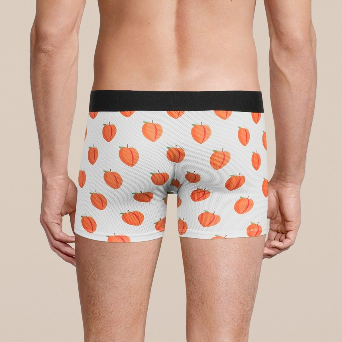 Men's Peach Boxer Trunk Underwear with Pouch - MANBUNS Underwear & Socks Free Shipping