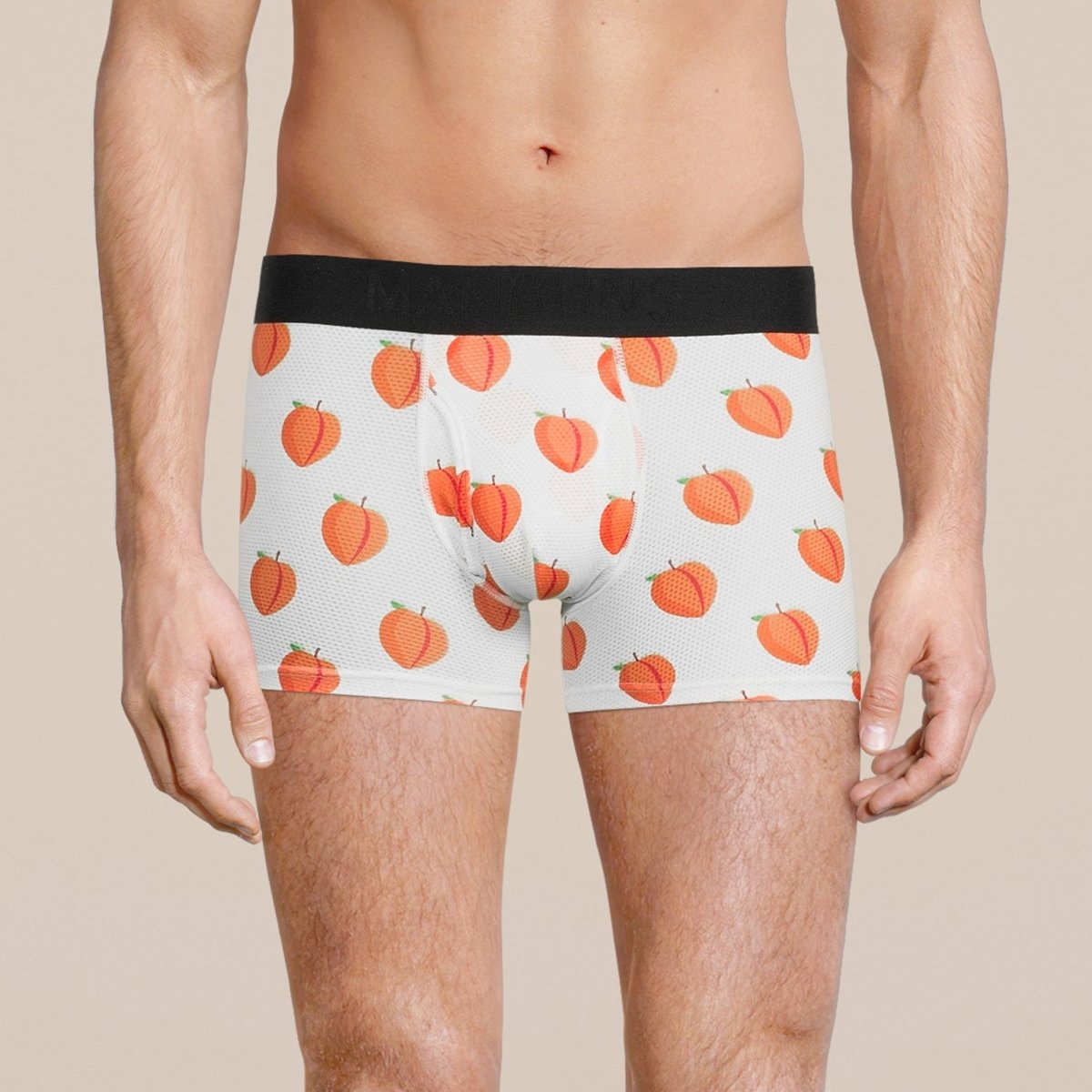 Men's Peach Boxer Trunk Underwear with Pouch - MANBUNS Underwear & Socks Free Shipping