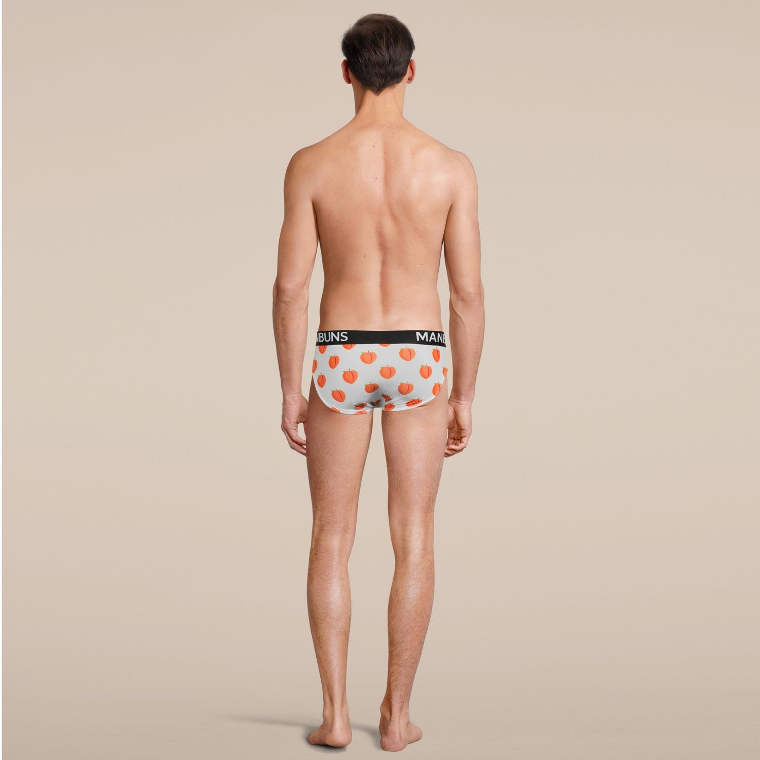 Peach Print Briefs Underwear – MANBUNS