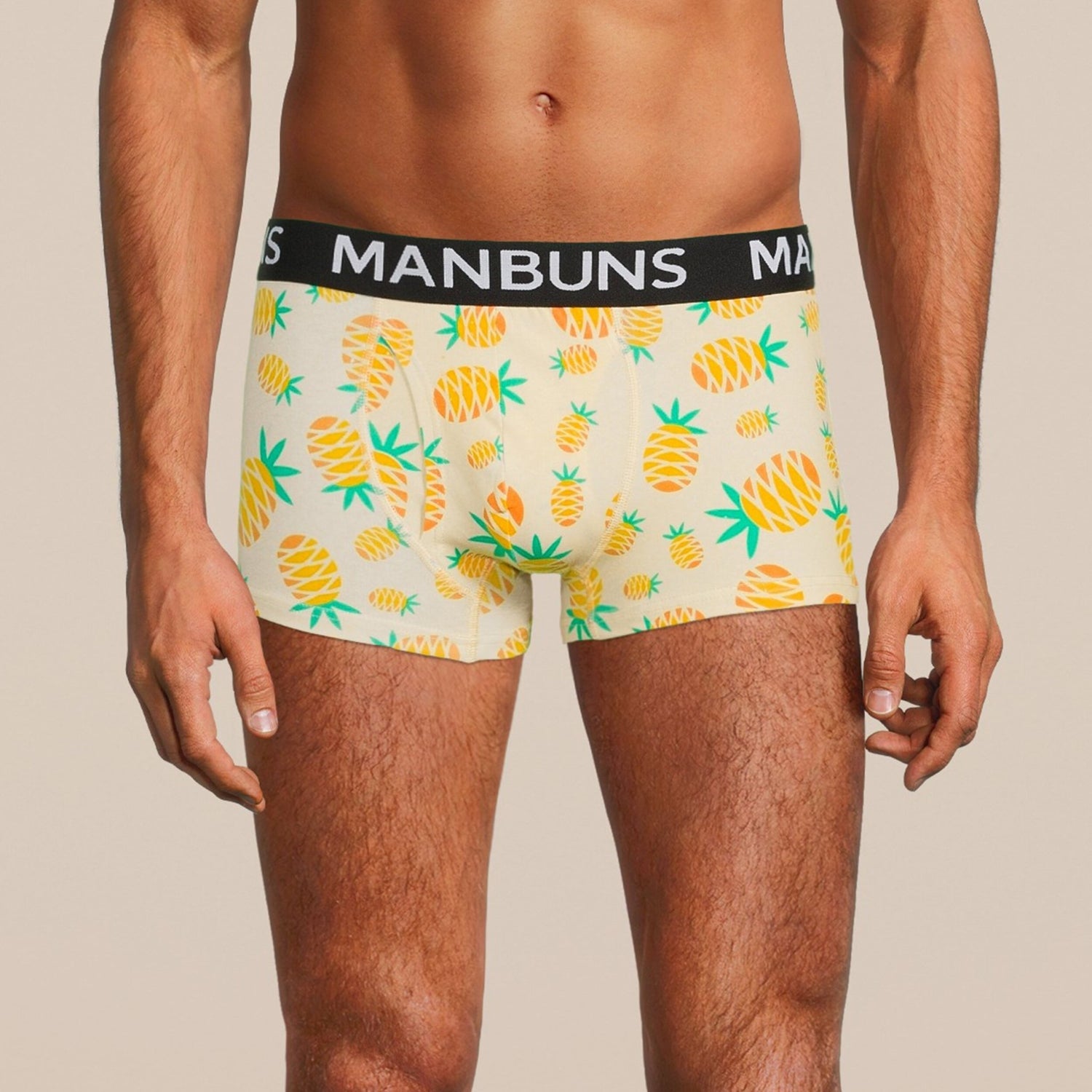 Tradie Underwear Mens I'm Pine Pineapple Print Man Front Trunk Brief Size L  New