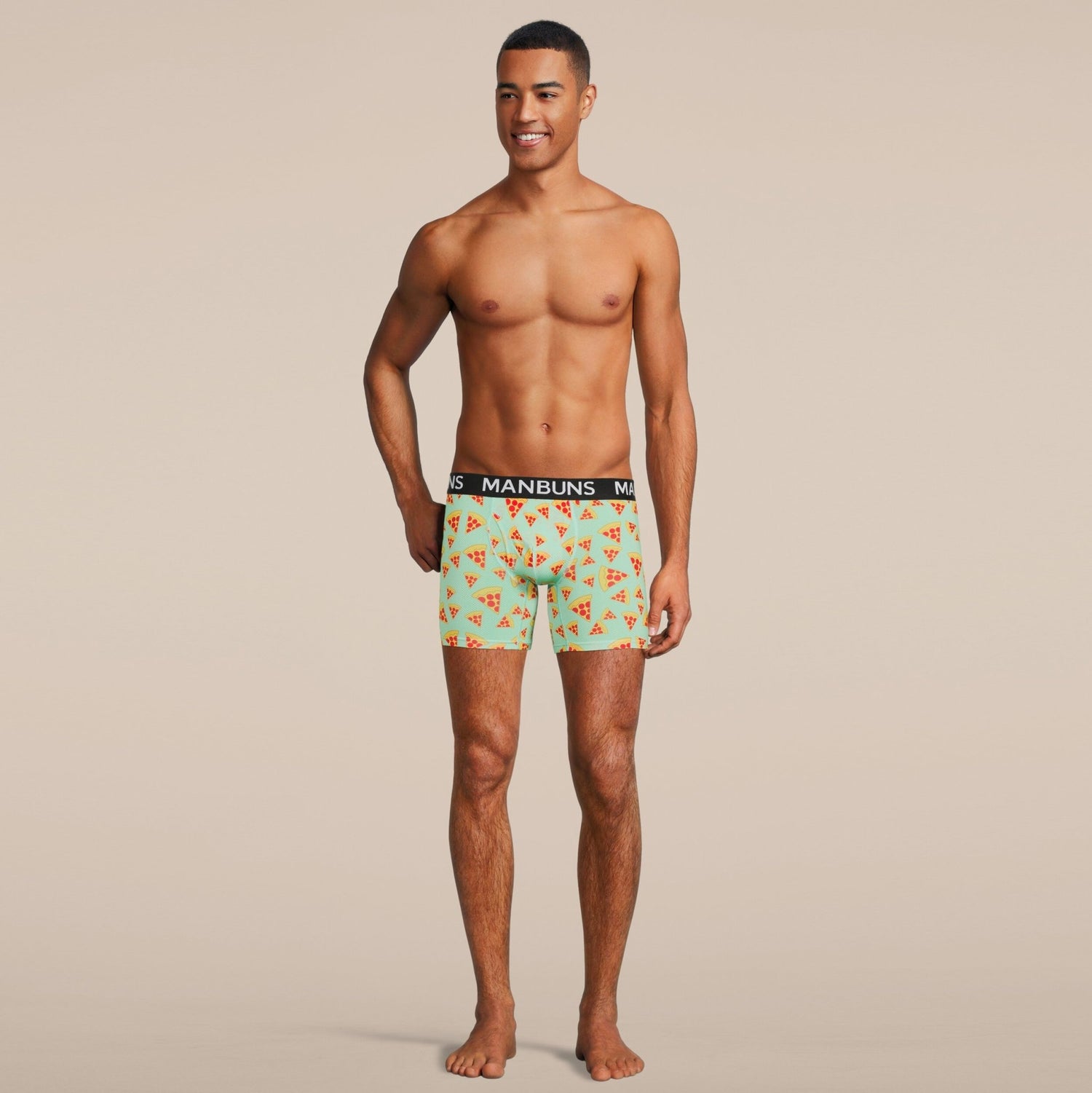 Men's Pizza Boxer Brief Underwear - MANBUNS Underwear & Socks Free Shipping