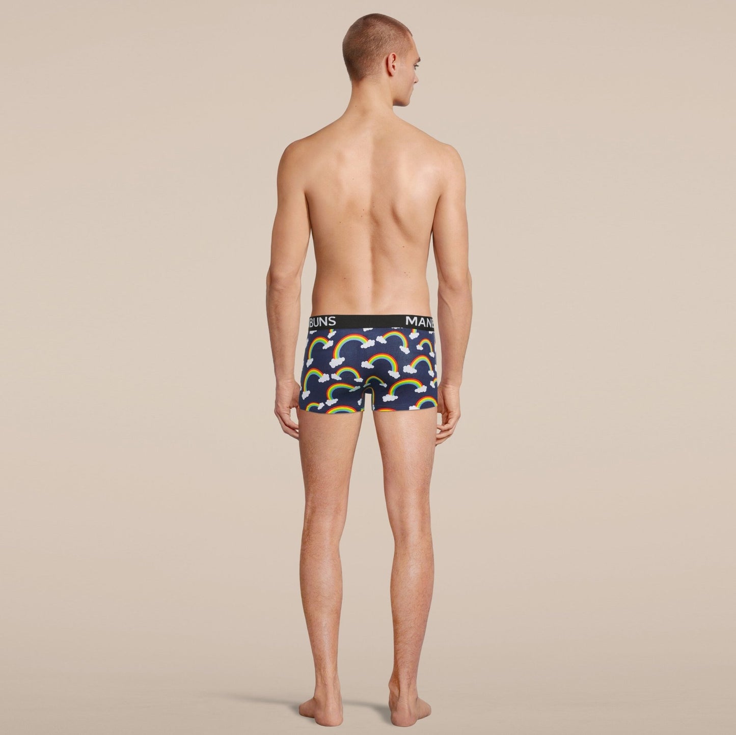 Men's Rainbow Boxer Trunk Underwear - MANBUNS Underwear & Socks Free Shipping